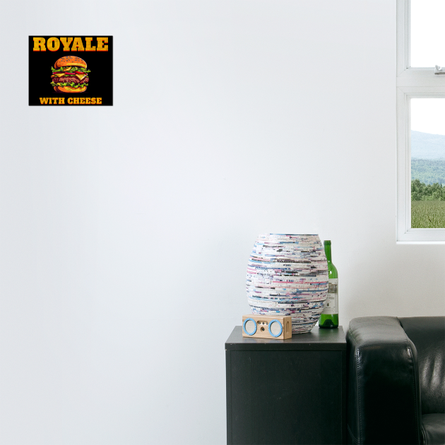 Royale With Cheese Retro Burger by Stylecombinator